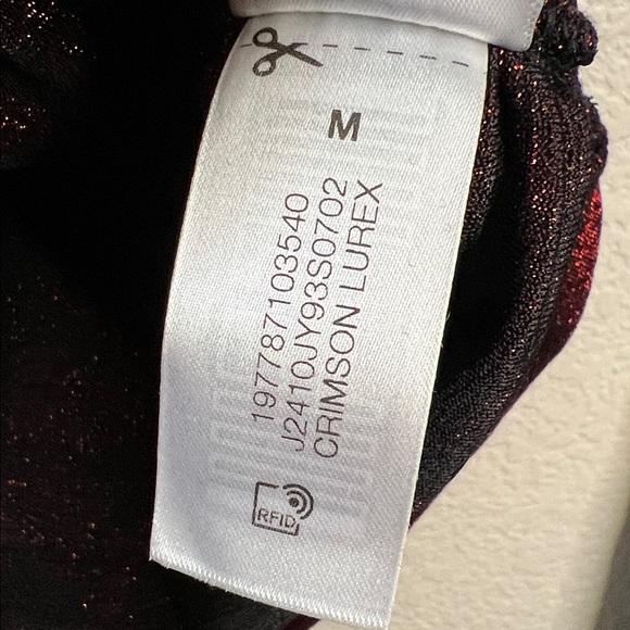 Veronica Beard Mylie Top Ruched Mock Neck Long Sleeve Top Size M In Crimson Red - Picture 12 of 15